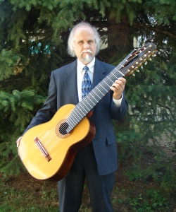 James Lorusso with his Humphrey 10-string guitar.